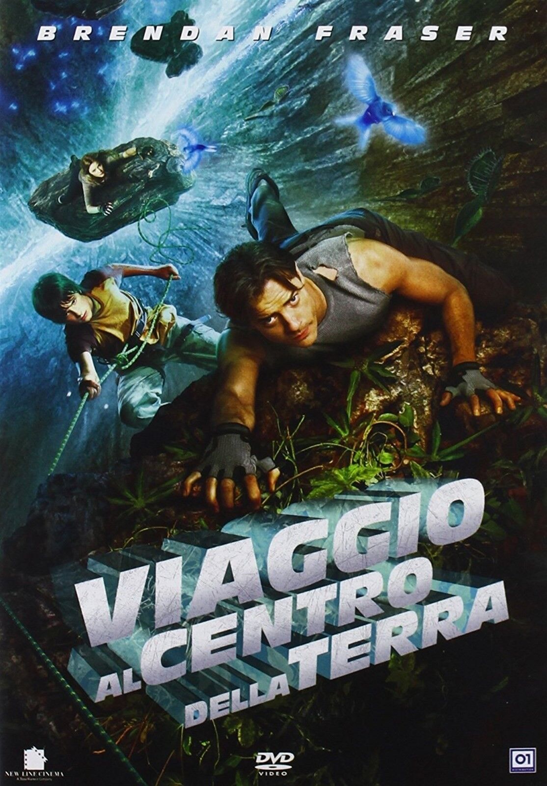 FILM DVD - VIAGGIO AL CENTRO DELLA TERRA VERSIONE 2D + 3D 2 DVD - Nuovo!!