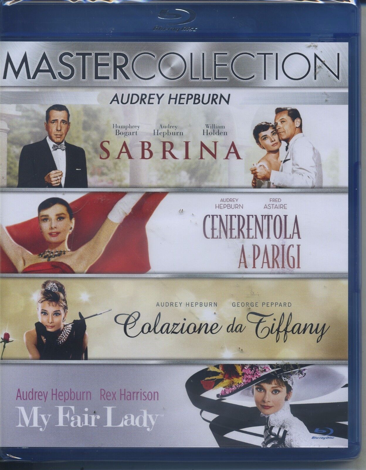 AUDREY HEPBURN MASTER COLLECTION (4 film ) BLU RAY NUOVO