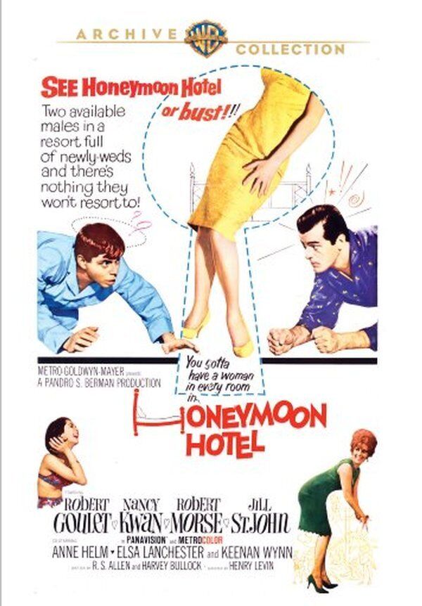 Honeymoon Hotel DVD (1964) Robert Goulet, Nancy Kwan , Robert Morse, Henry Levin