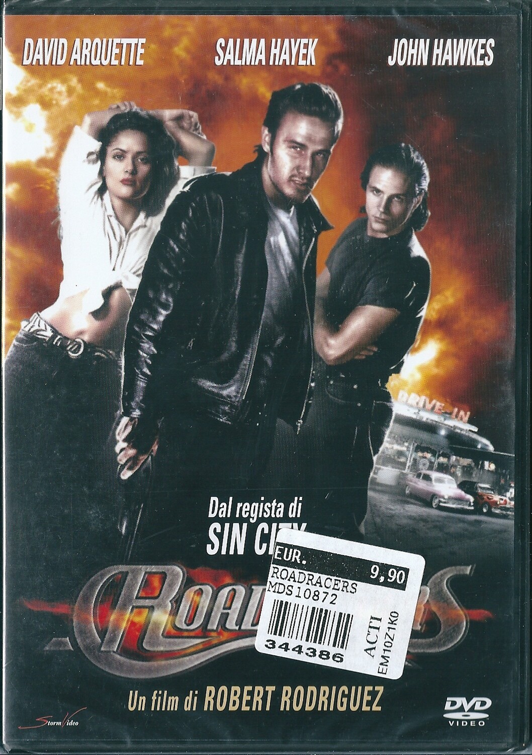 Roadracers (1994) DVD NUOVO Robert Rodriguez, Salma Hayek, David Arquette, John