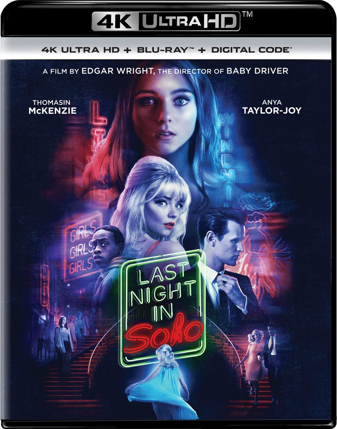 Last Night in Soho 4K (4K UHD Blu-ray) Thomasin McKenzie Anya Taylor-Joy