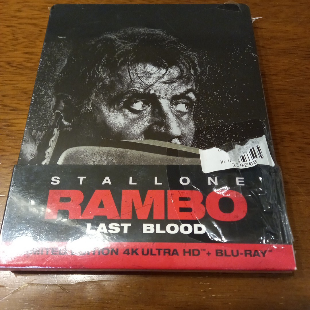 Stallone, Rambo Last Blood Limitited Edition 4K + Blu-ray Steelbook   Nuovo...