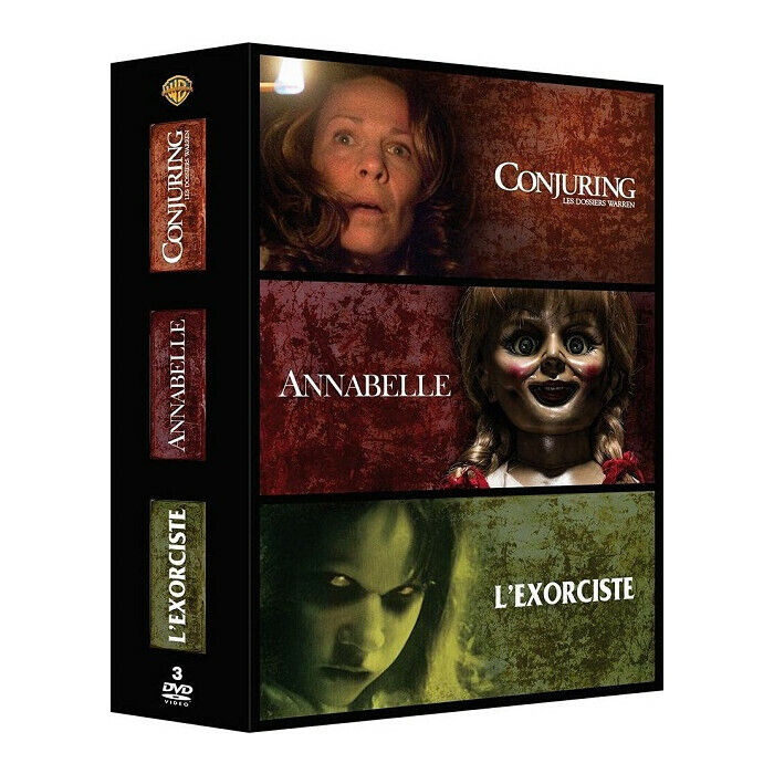 Conjuring Le File Warren+ Annabelle+ L'Esorcista Cofanetto DVD Nuova