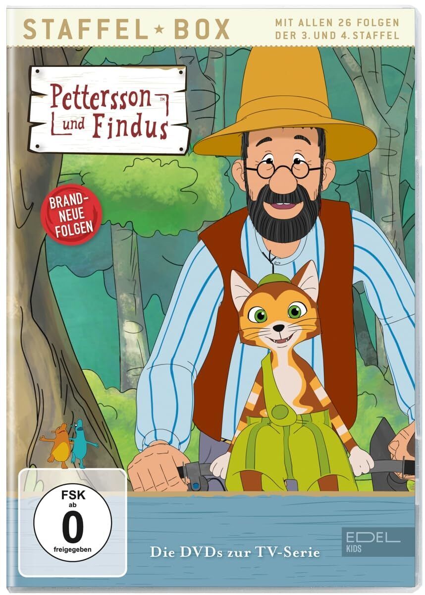 Pettersson und Findus: Staffel-Box 3 + 4 - Die DVDs mit allen 26 Folgen (DVD)