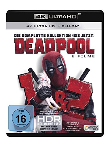 Deadpool 1+2 (3 Blu-rays 4K Ultra HD) (+ 3 Blu-rays 2D) (R9b)