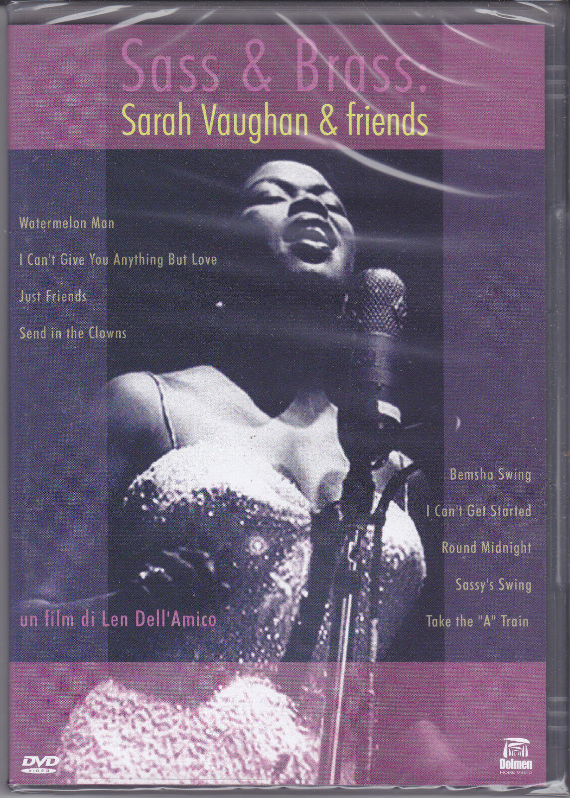 Dvd SASS & BRASS - SARAH VAUGHAN & FRIEND* nuovo 1986