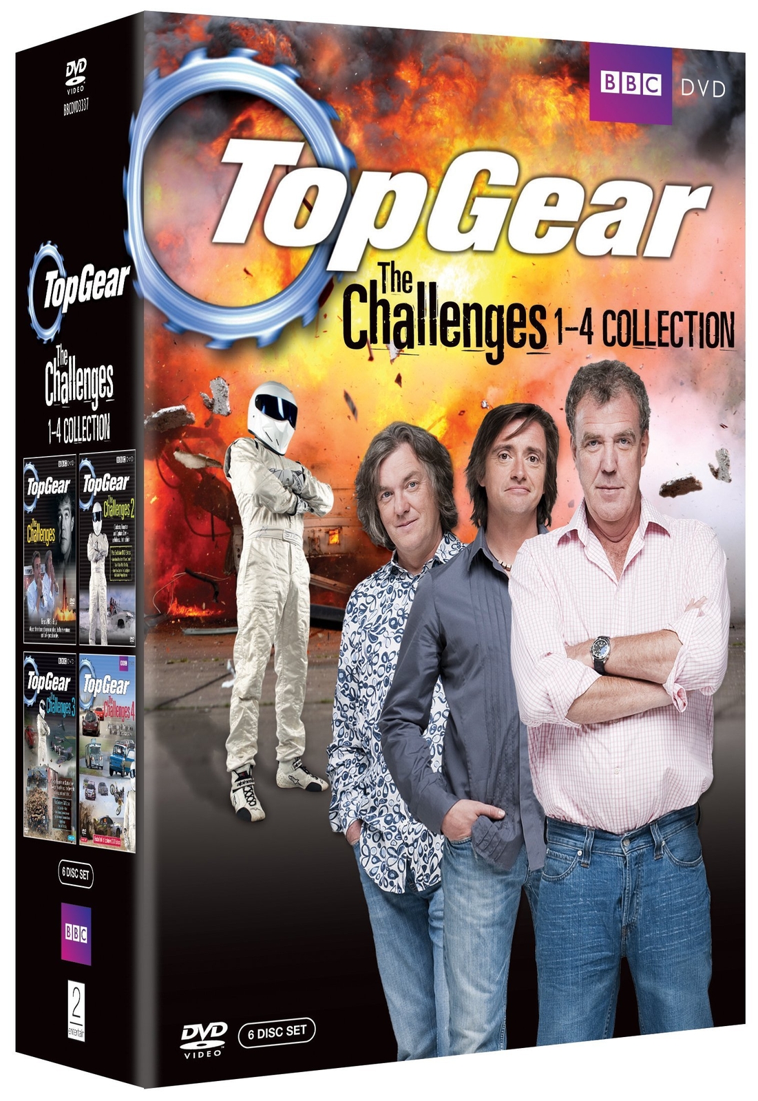 Top Gear - The Challenges 1-4 Collection (DVD) Jeremy Clarkson Richard Hammond