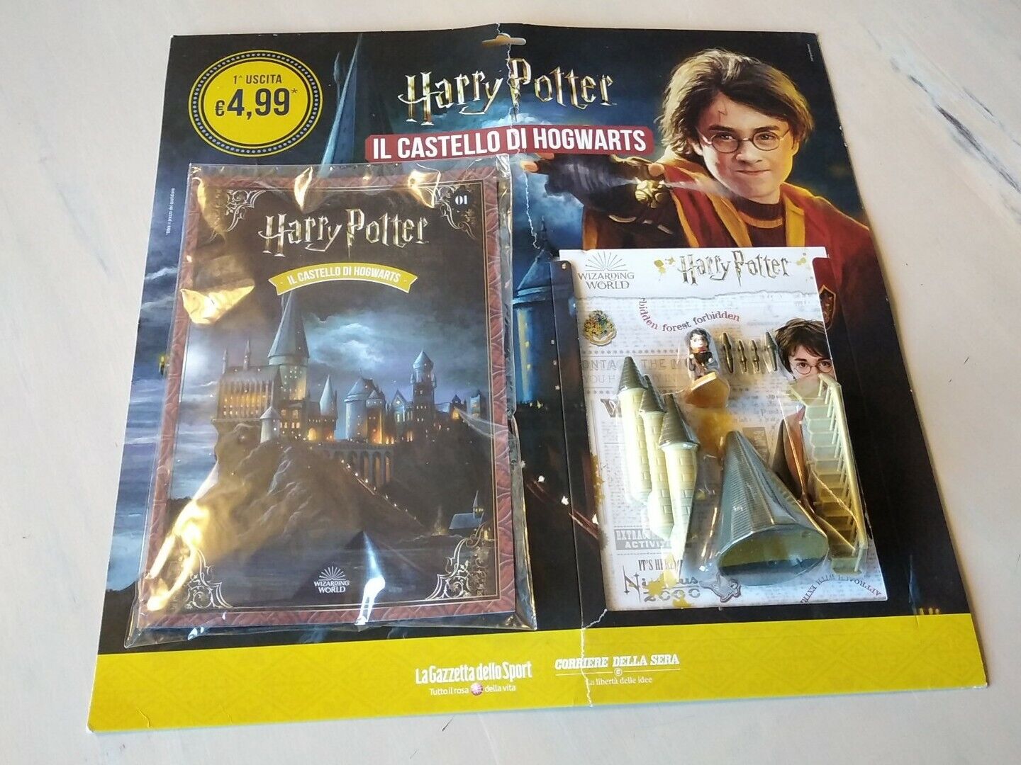 HARRY POTTER IL CASTELLO DI HOGWARTS - 1a USCITA - GAZZETTA/CORRIERE - NUOVO