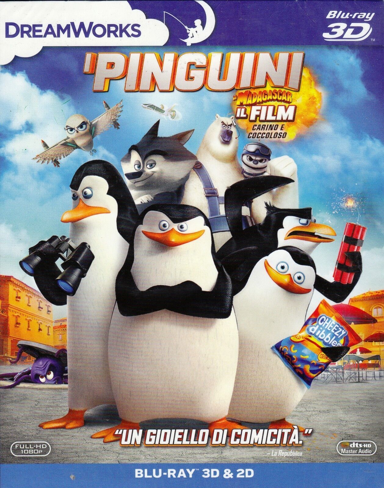Blu-ray 3D + Blu-ray 2D I PINGUINI DI MADAGASCAR - IL FILM CARINO E COCCOLOSO