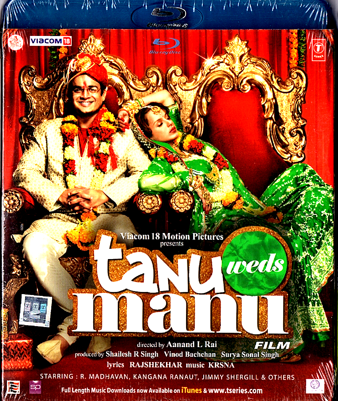 Tanu Sposi Manu - R Madhavan, Kangana Ranaut- Nuovo Blu-Ray- Inglese Subs