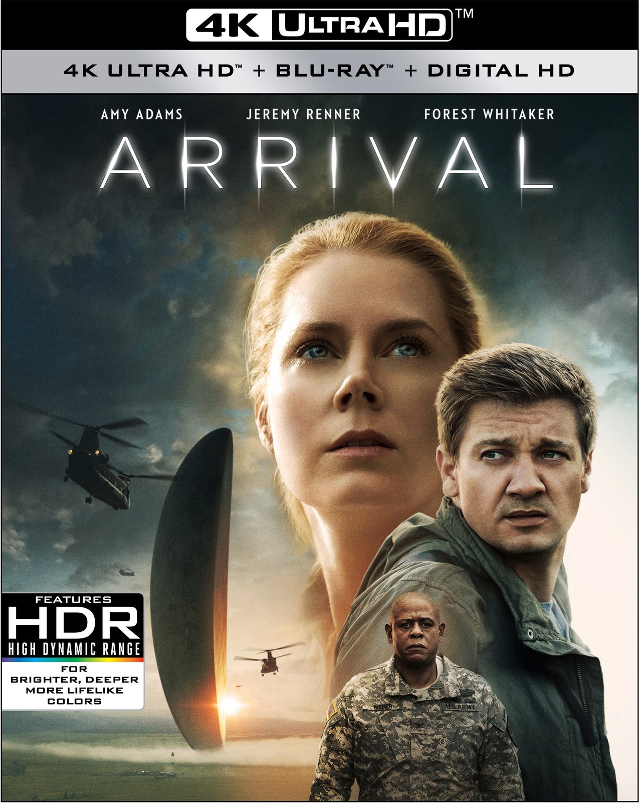 Arrival (4K UHD + Blu-ray + Digital) (4K UHD Blu-ray) Amy Adams Jeremy Renner
