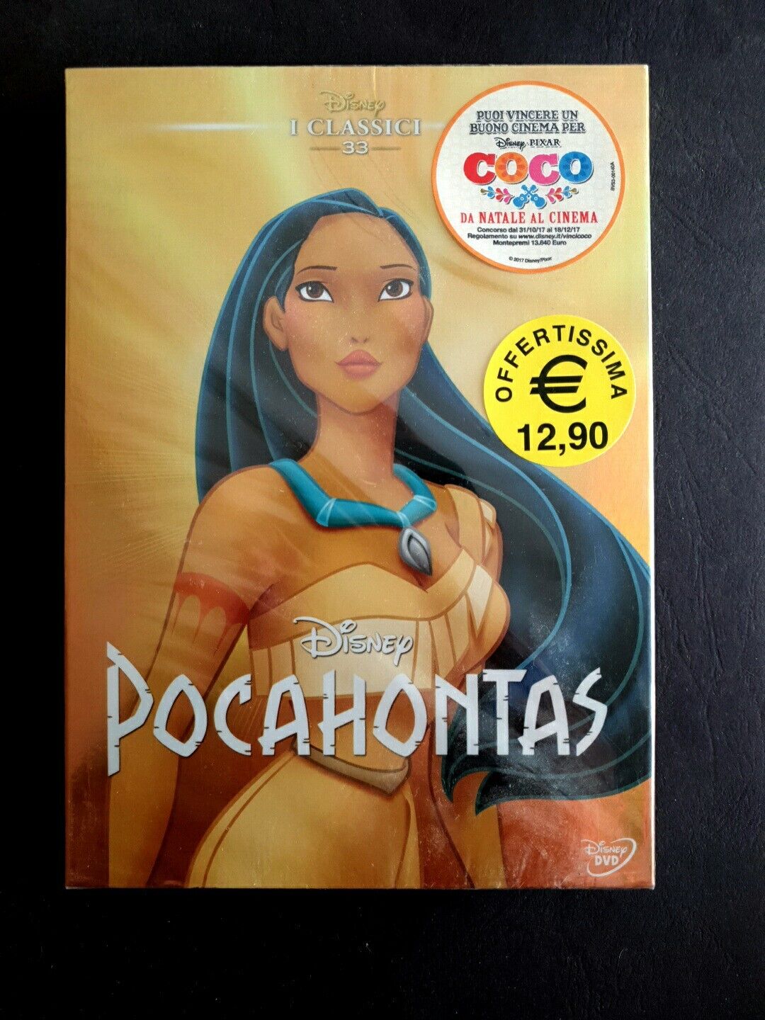 Pocahontas - I Classici W. Disney 33 (1995) DVD Nuovo Sigillato
