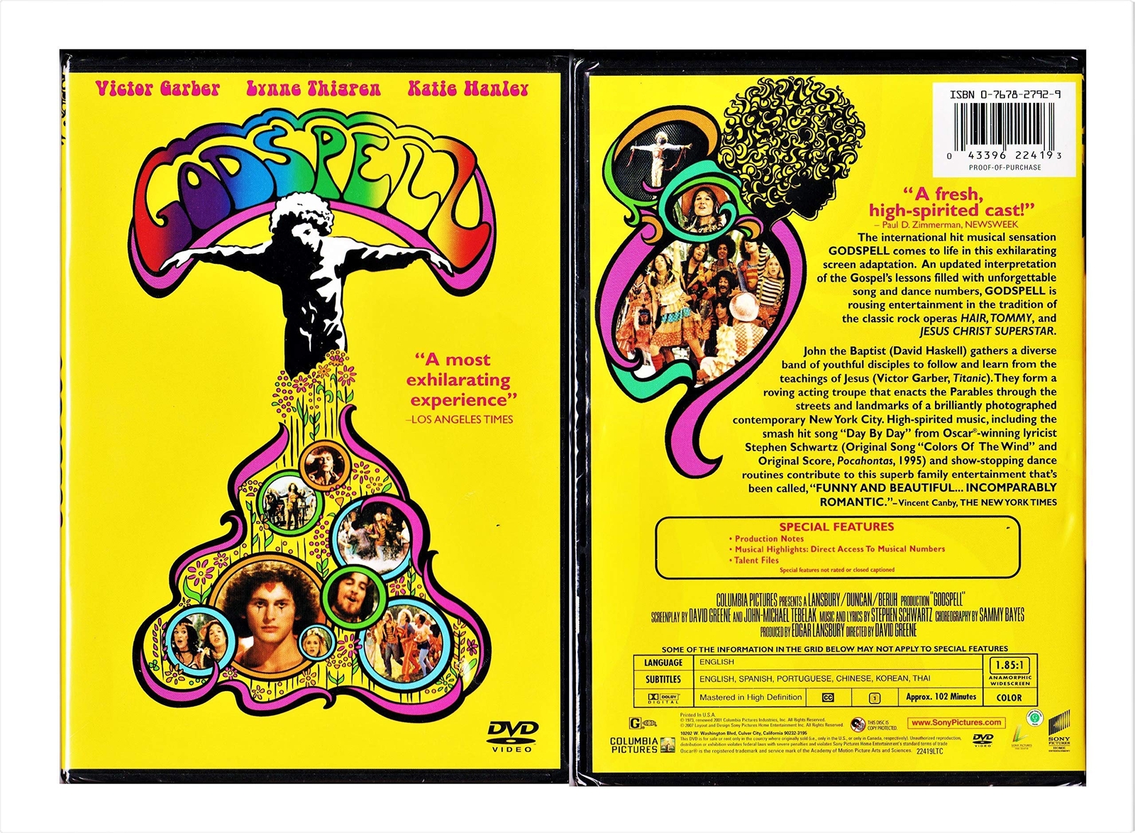 Godspell (DVD) David Haskell Victor Garber Lynne Thigpen Katie Hanley