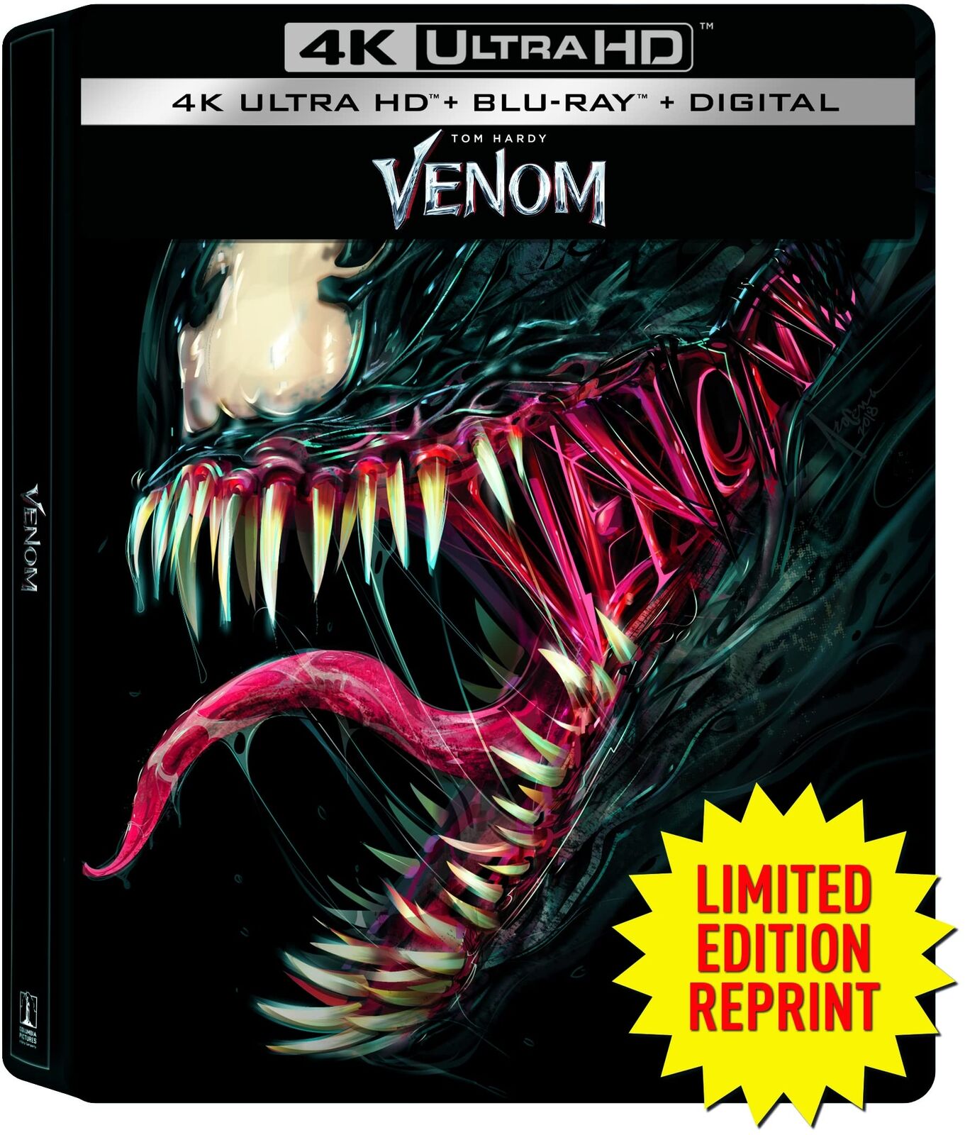Venom Steelbook 4K UHD Digital (4K UHD Blu-ray) Tom Hardy Michelle Williams