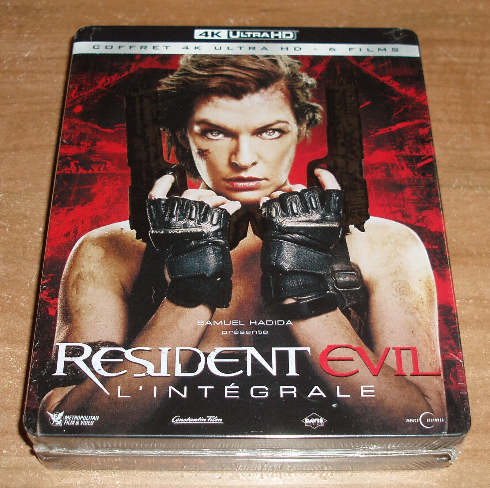Resident Evil Collezione Completa 4K UHD Metallico Frances Inglese 6 Disco Nuovo