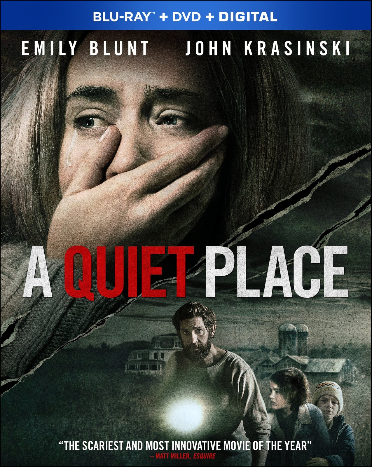 A Quiet Place (Blu-ray) John Krasinski Emily Blunt Millicent Simmonds Noah Jupe