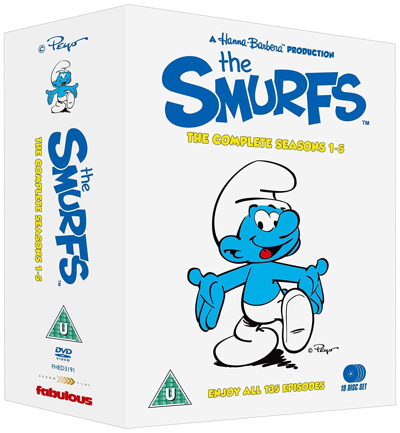 The Smurfs - Seasons 1- 5 Box Set (19 Disc Set) (DVD) Don Messick Lucille Bliss
