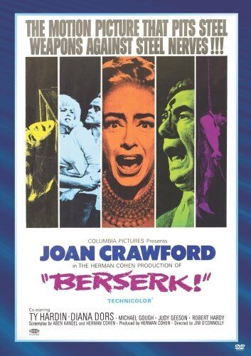 Berserk! (1967) DVD - Ty Hardin, Joan Crawford, Jim o'Connor