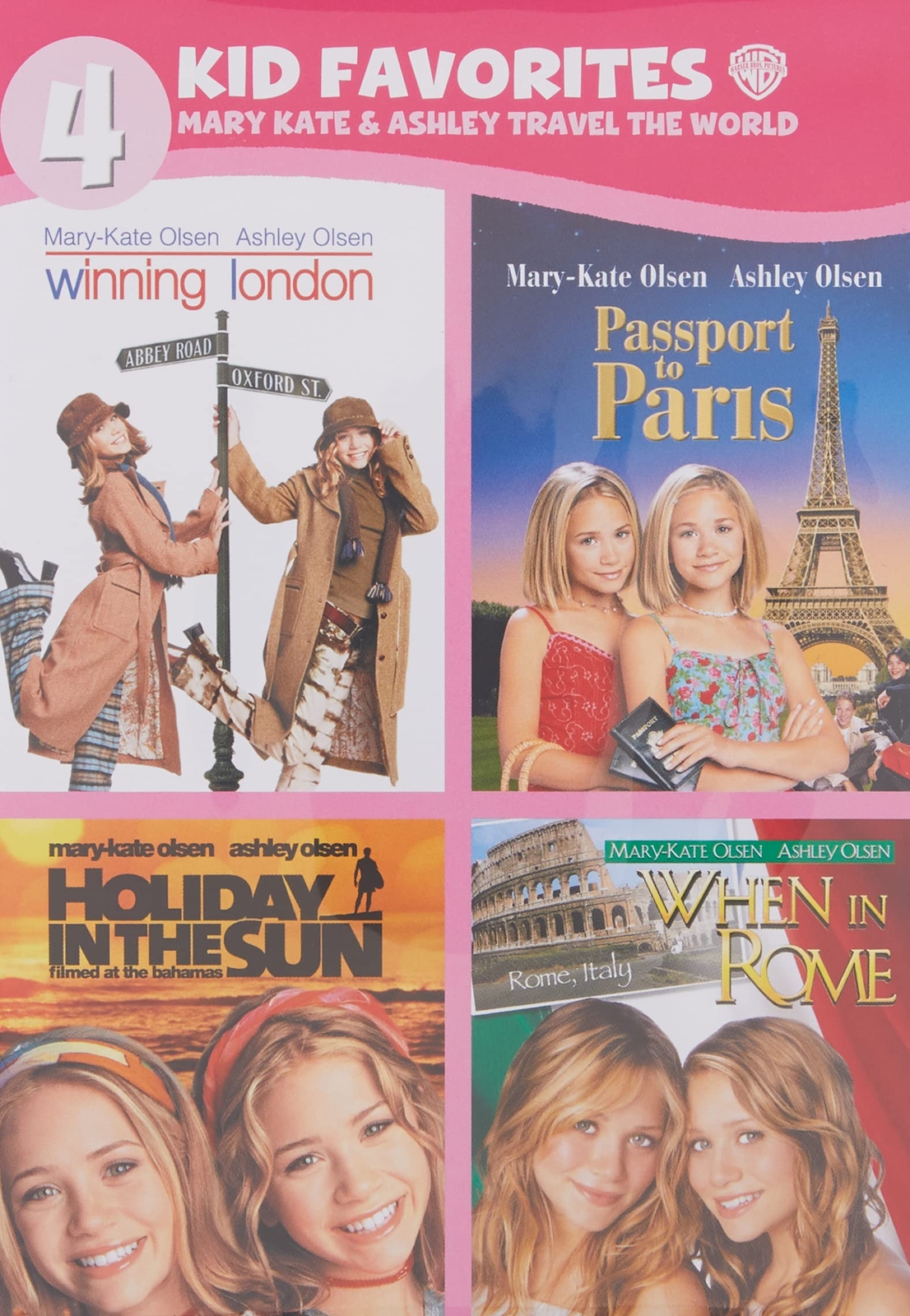 4 Kid Favorites: Mary-Kate & Ashley Travel the World (DVD) Various