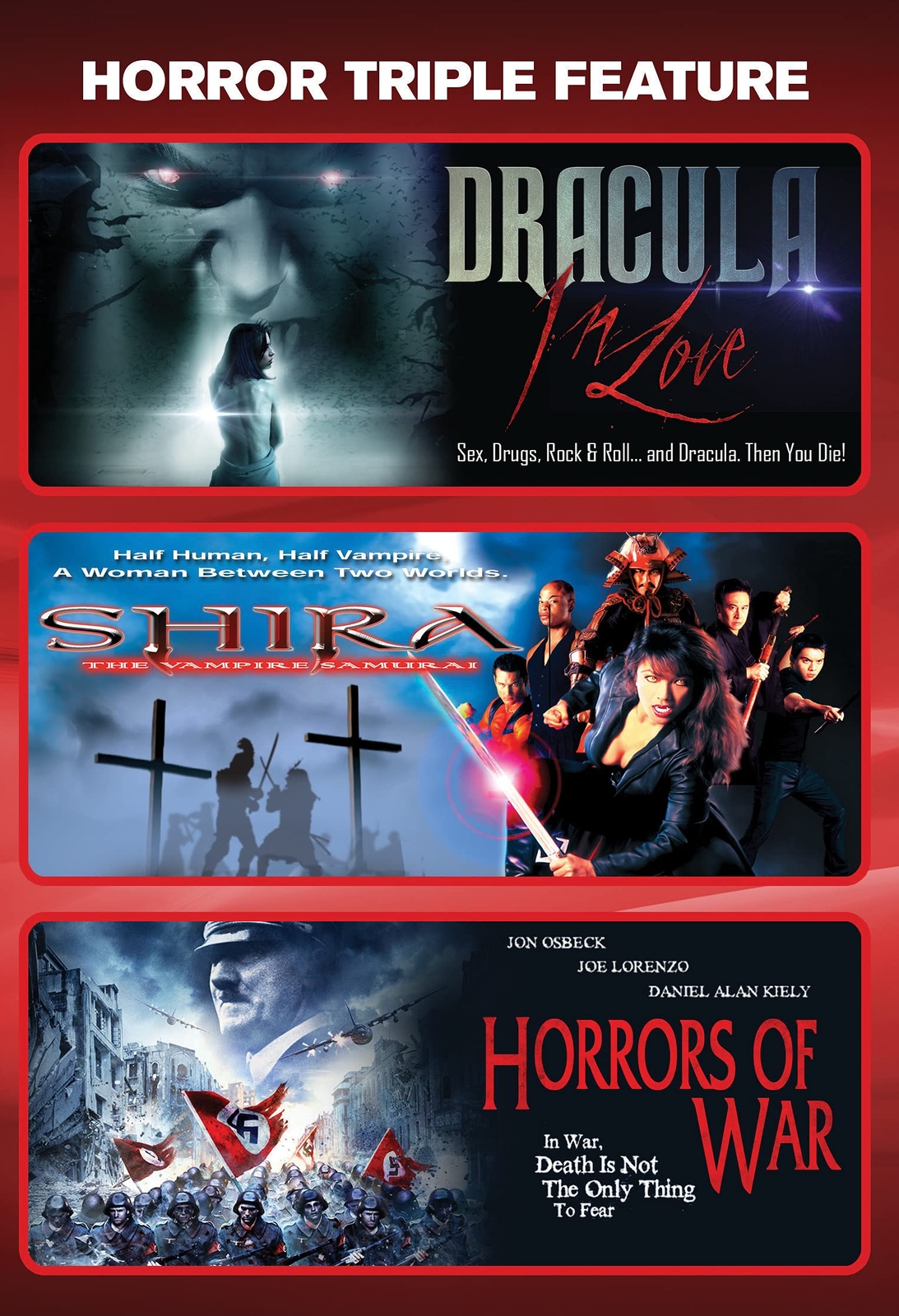Dracula In Love + Shira: The Vampire Samurai + Horrors Of War (DVD) Josh Maltin