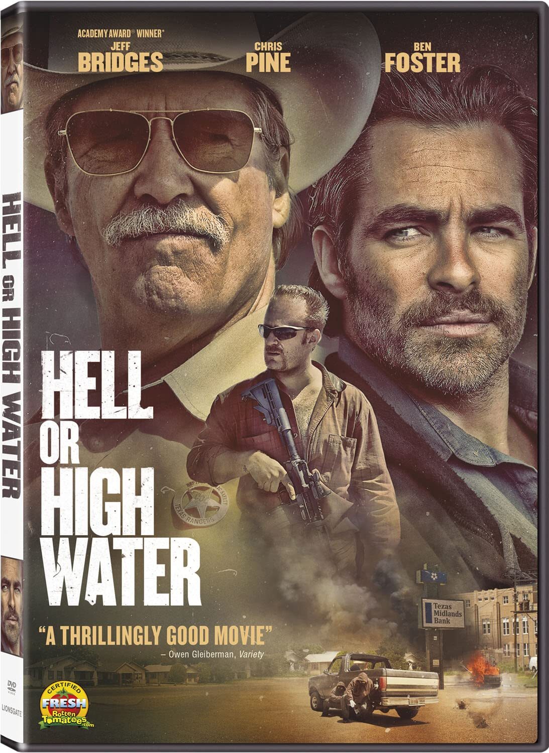 Hell Or High Water (DVD) Jeff Bridges Ben Foster Chris Pine Dale Dickey