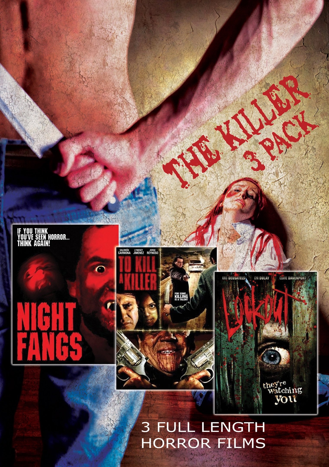 Killer 3 Pack (DVD) Desautels Kris Dulay Cyn Lanay Claire Da'silva Max Carmona