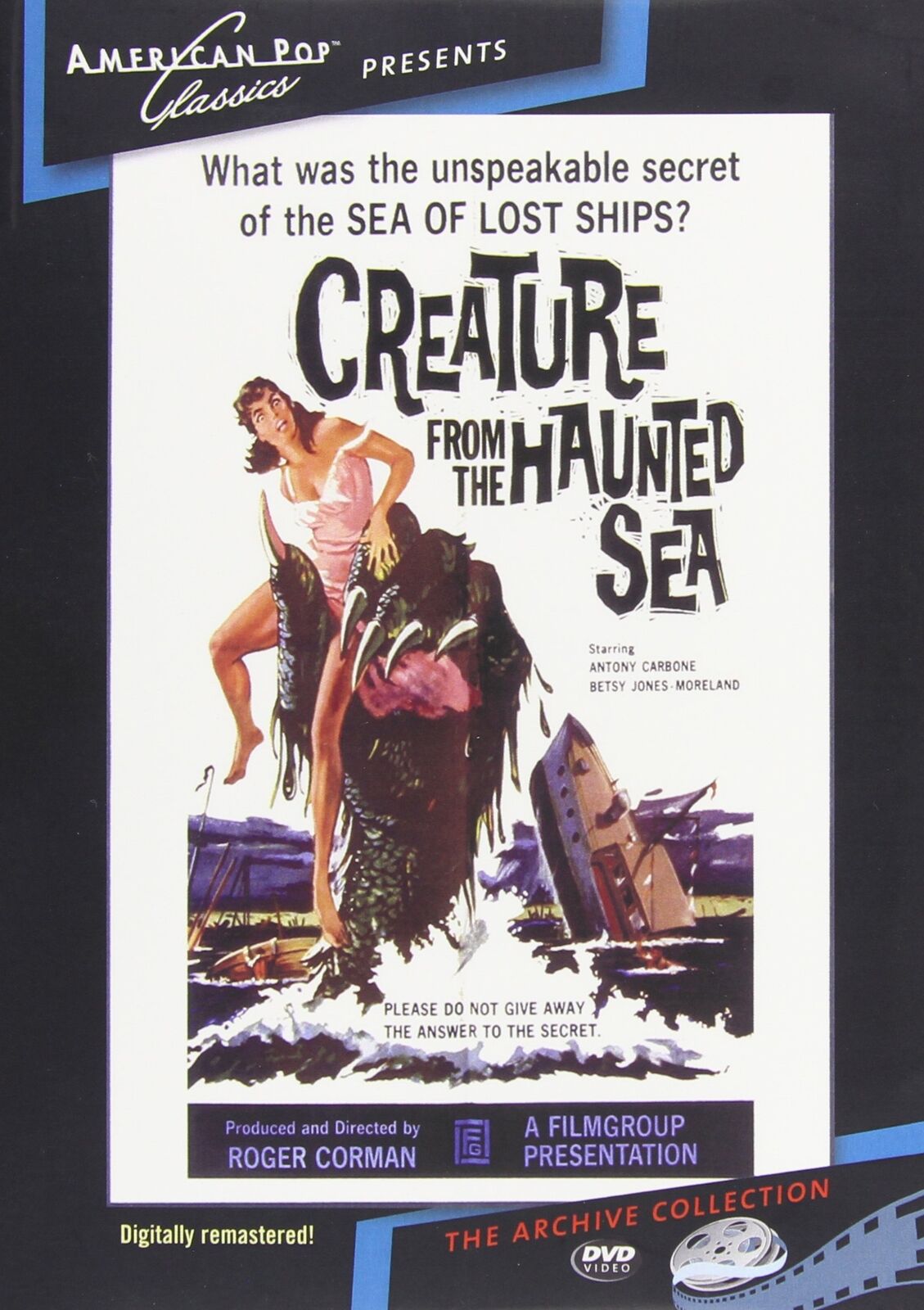 Creature from the Haunted Sea (DVD) Antony Carbone Betsy Jones Moreland