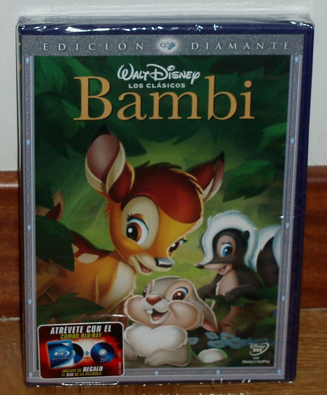 Bambi Edizione Diamante DVD Disney Classico Nº 5 Sigillato Nuovo (Senza