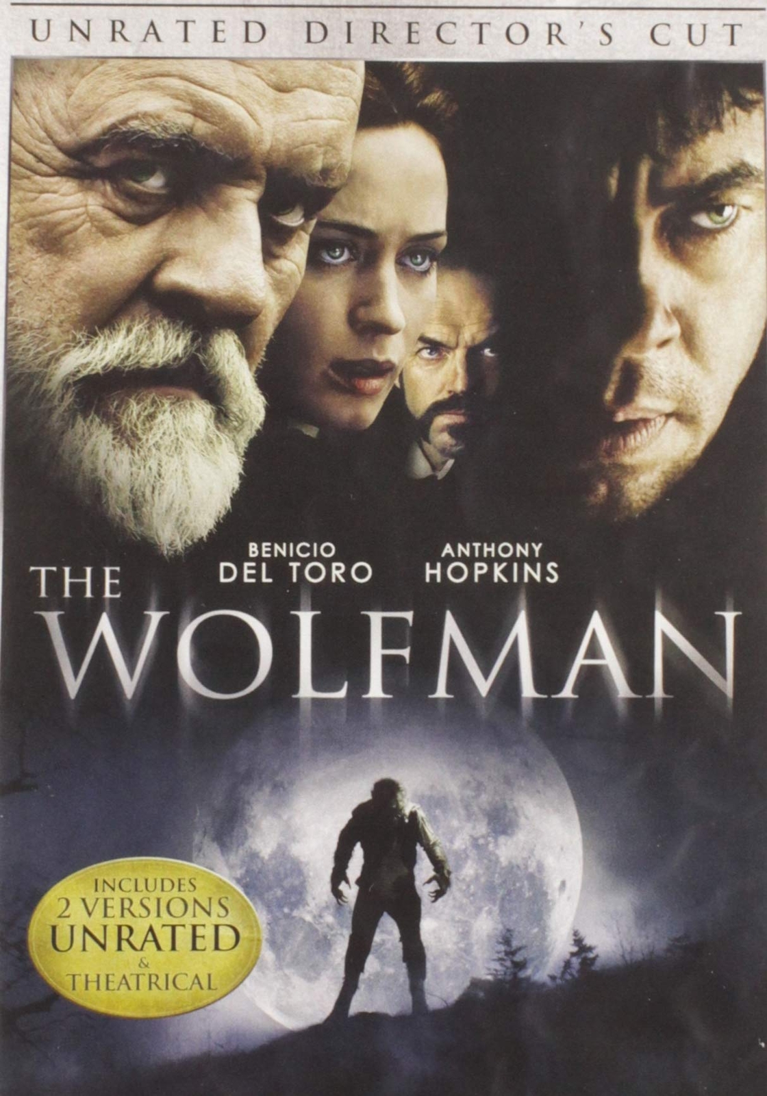 The Wolfman (2010) (DVD) Anthony Hopkins Benicio Del Toro Emily Blunt