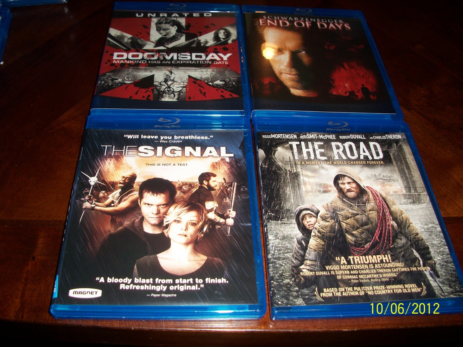 Doomsday, End of Days, The Signal, The Road (Blu-ray)