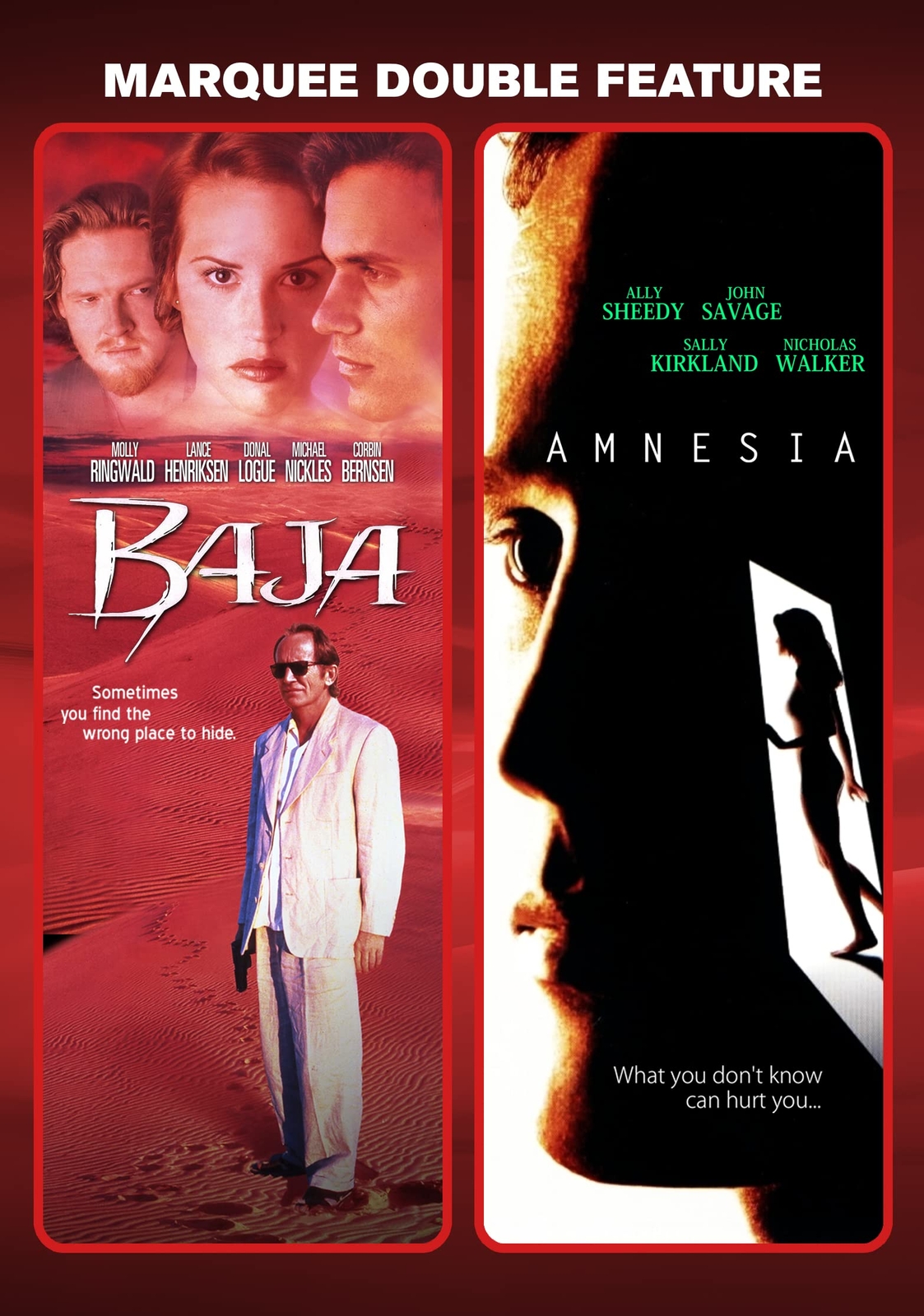 Baja + Amnesia  Marquee Double Feature (DVD) Molly Ringwald Ally Sheedy