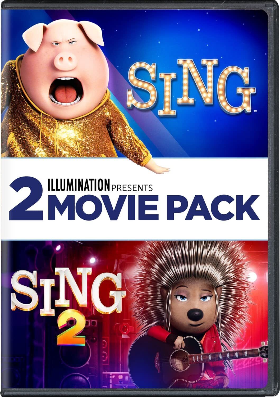 Sing 2-Movie Collection (DVD) Matthew McConaughey Reese Witherspoon Tori Kelly