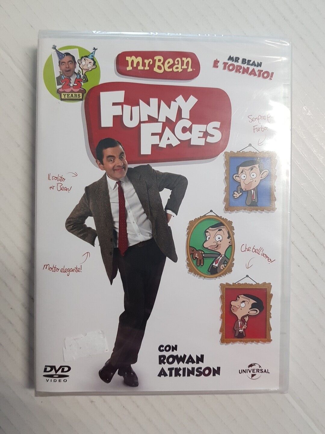 MR. BEAN - FUNNY FACES -  dvd -nuovo, sigillato - ROWAN ATKINSON