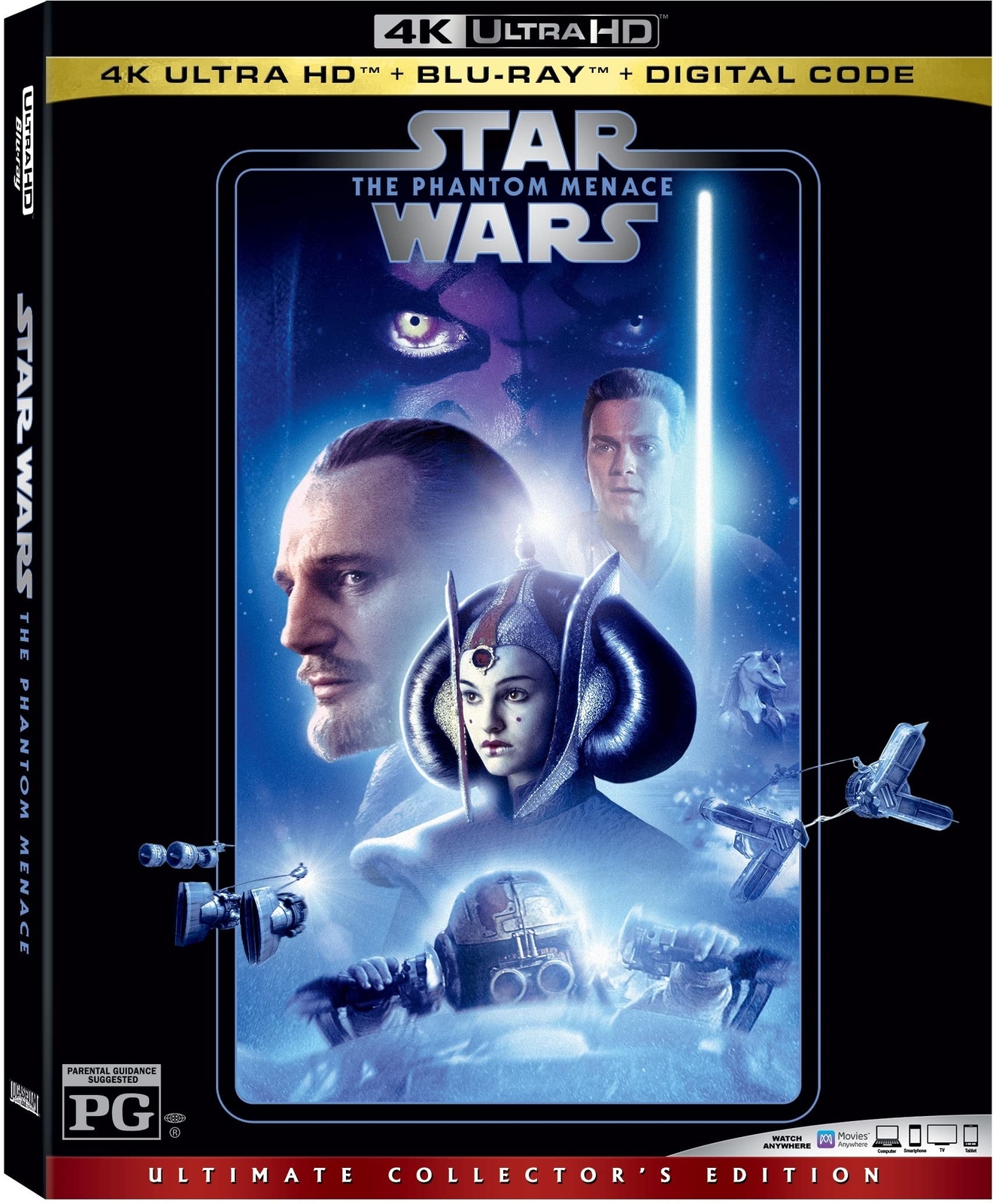 Star Wars: The Phantom Menace (Feature) (4K UHD Blu-ray) Liam Neeson Jake Lloyd