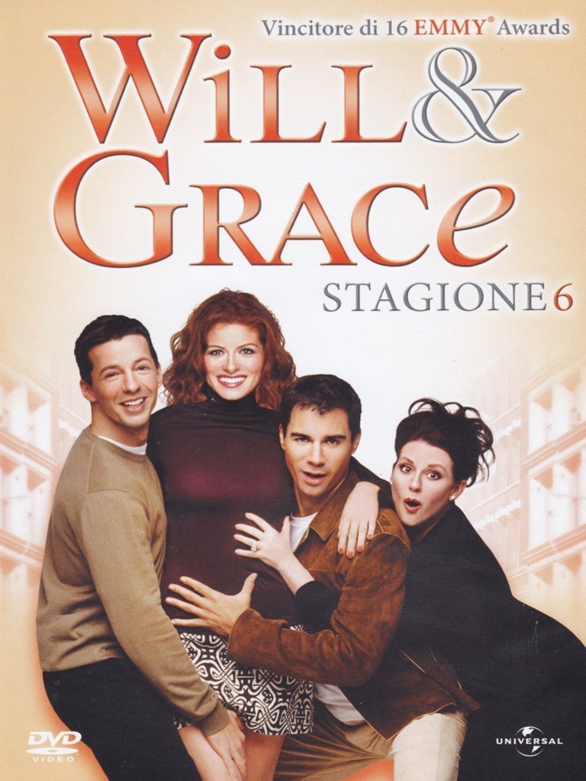COFANETTO DVD - WILL E & GRACE SERIE STAGIONE 6 SERIE TV (4 DVD) - Nuovo!!