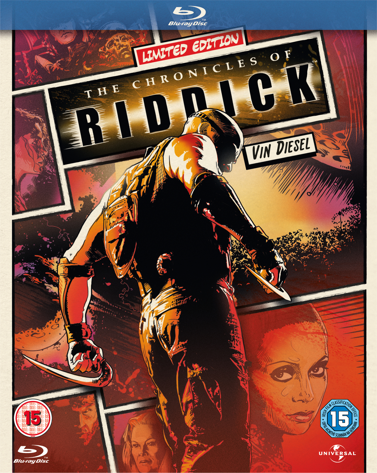 The Chronicles of Riddick (Blu-ray) Yorick Van Wageningen Judi Dench Colm Feore