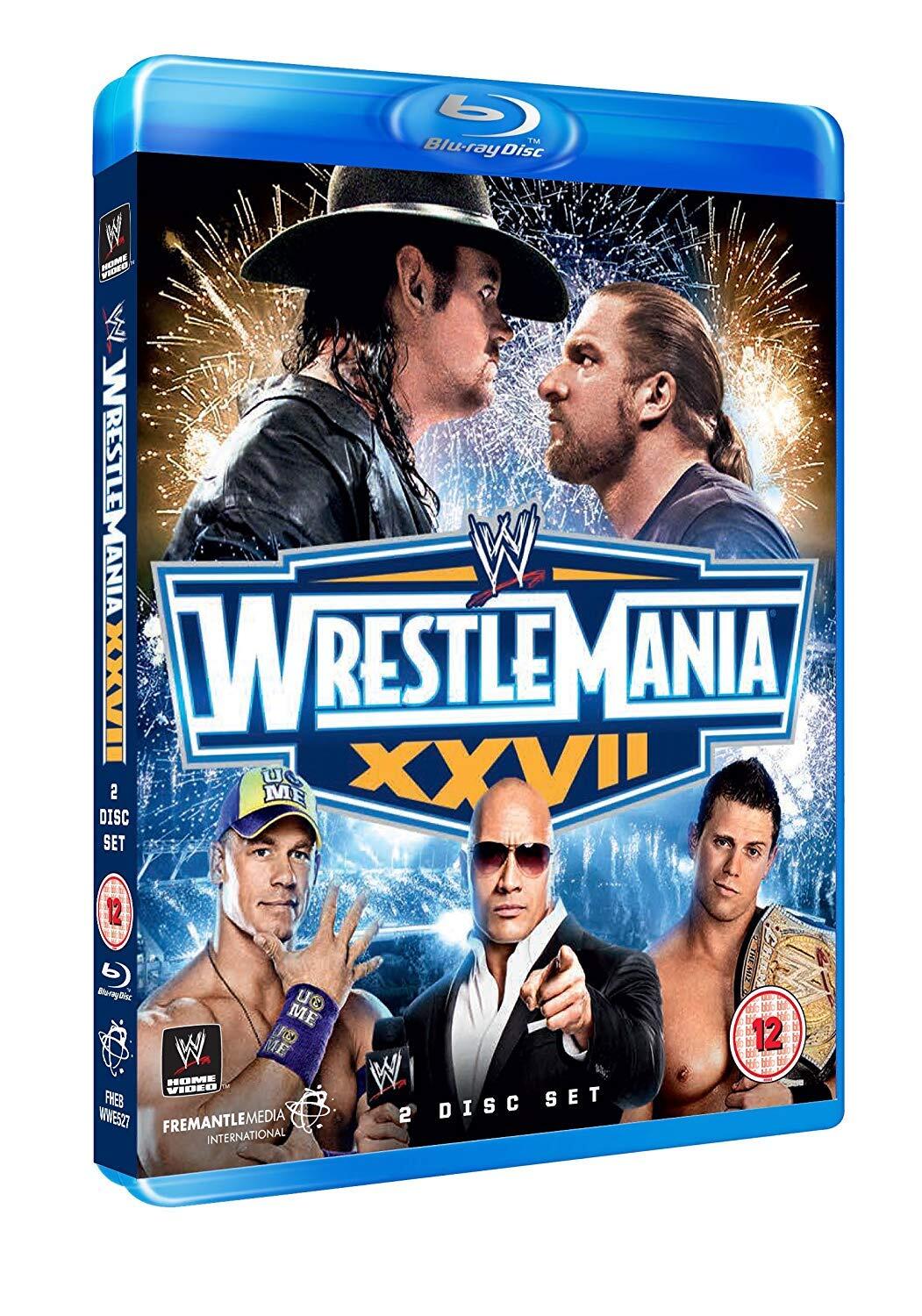 WWE: WrestleMania 27 (Blu-ray) John Cena Dwayne The Rock Johnson Undertaker