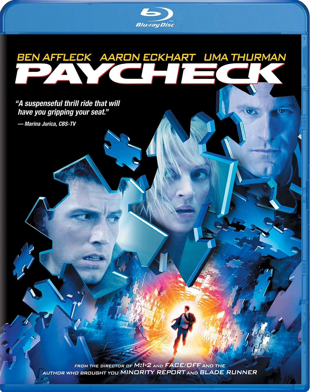 Paycheck (Blu-ray) Ben Affleck Aaron Eckhart Uma Thurman Michael C Hall