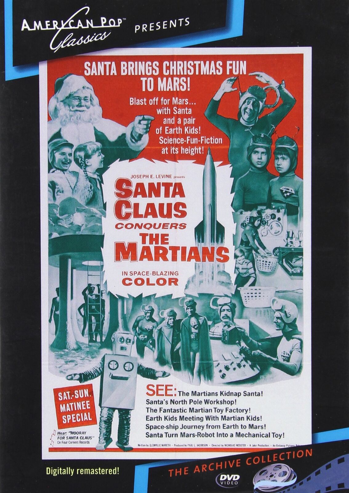 Santa Claus Conquers the Martians (DVD) John Call Pia Zador