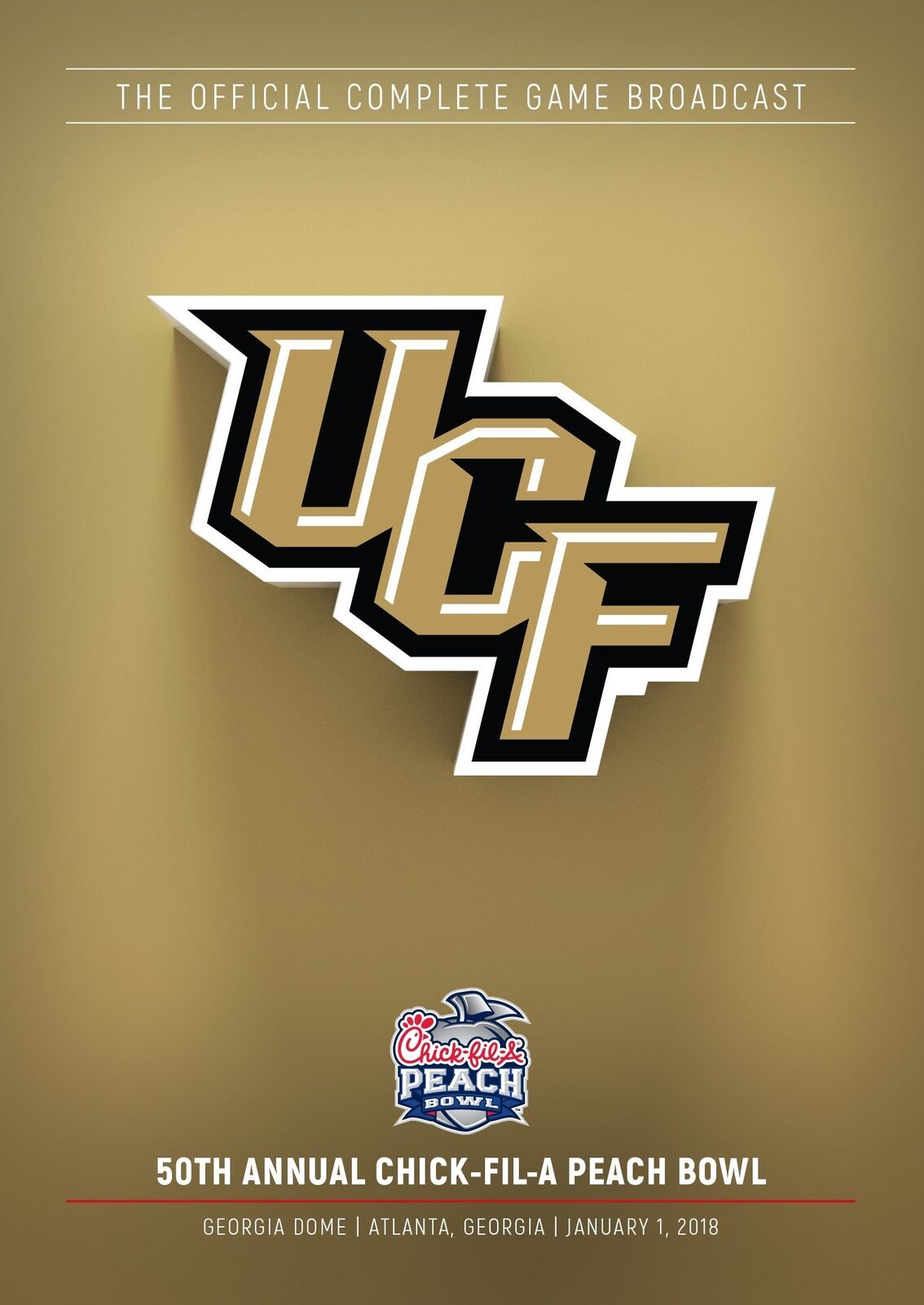 2018 CFP Chick-Fil-A Peach Bowl (DVD) Auburn Central Florida