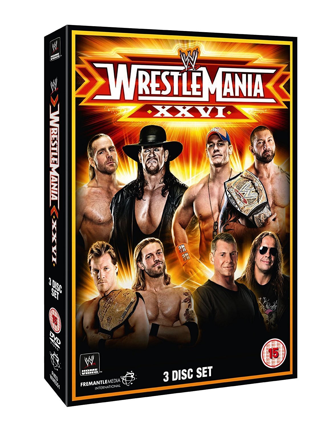 WWE: WrestleMania 26 (DVD) John Cena Edge Shawn Michaels Undertaker