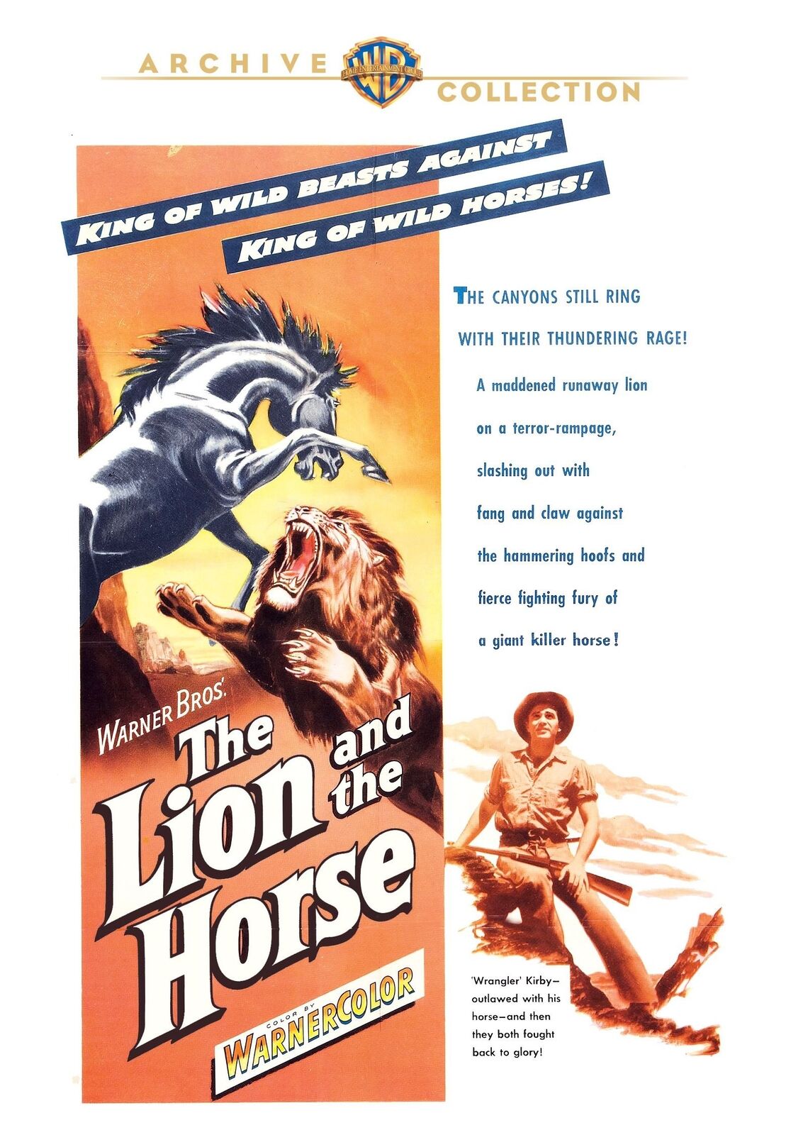 The Lion And The Horse (DVD) Sherry Jackson Stephen Peck Steve Cochran Tom Tyler