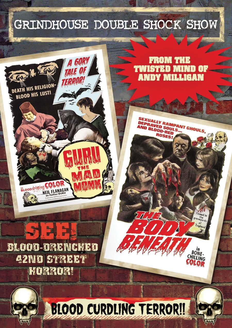 Andy Milligan Double Feature: The Body Beneath (1970) / Guru, The Mad Monk (DVD)