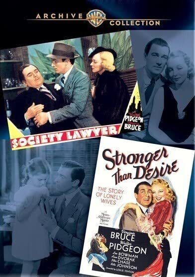 Walter Pidgeon Double Feature-Society Lawyer/Stronger Than Desire (DVD)