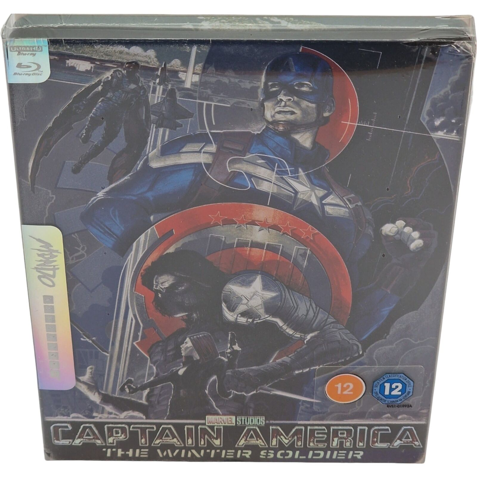 Captain America: Il Winter Soldier 4K Ultra HD + Blu-Ray Steelbook Mondo B X