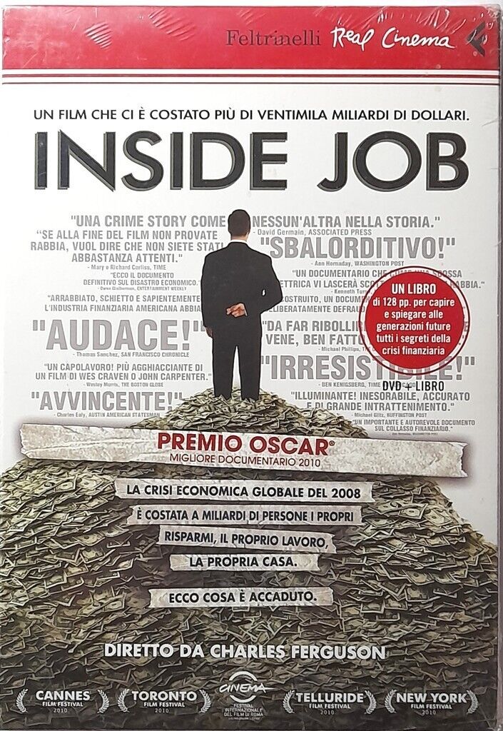 Dvd Inside Job (ed. Real Cinema + libro) Documentario 2010 Nuovo
