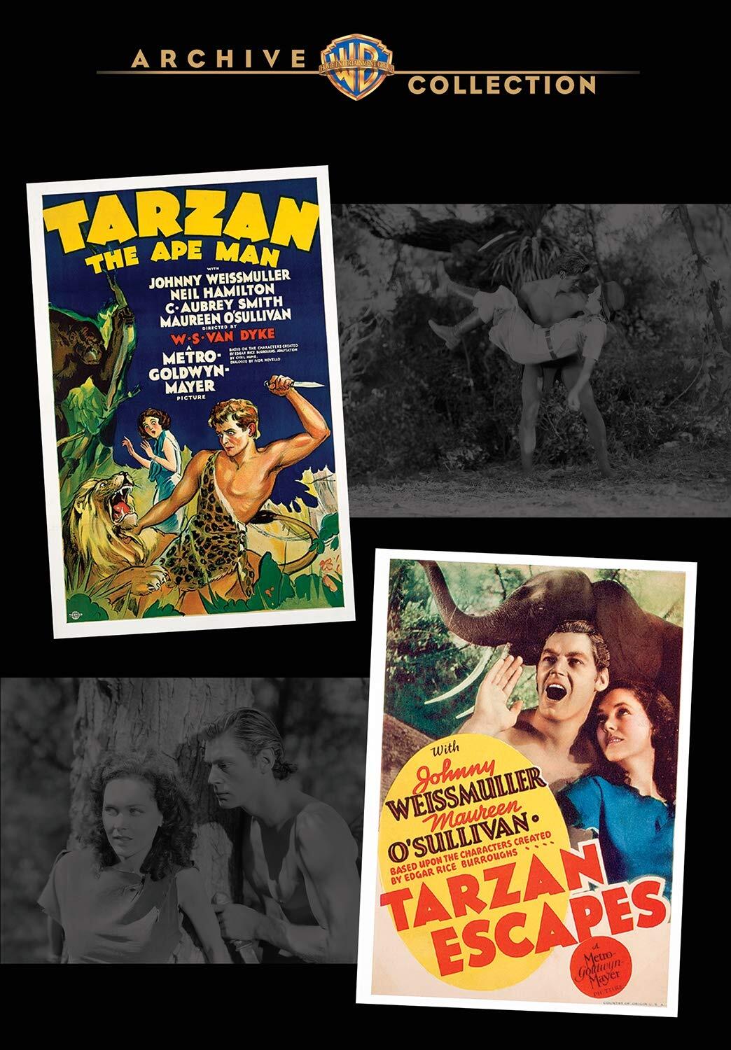 Tarzan The Ape Man / Tarzan Escapes (DVD) Weissmuller Johnny O'Sullivan Maureen