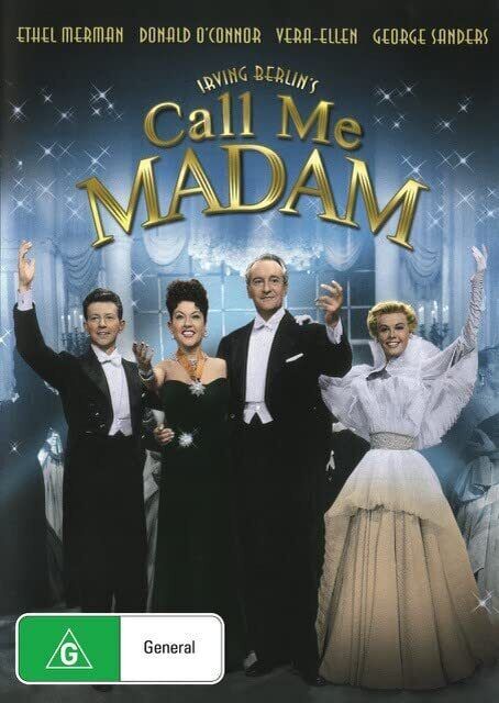 Call Me Madam (DVD) Ethel Merman Donald O'Connor Vera-Ellen George Sanders