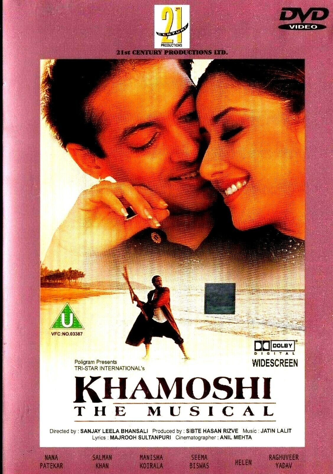 Khamoshi - Salman Khan,Manisha Koirala - Nuovo Bollywood DVD - Inglese
