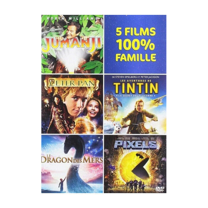 Jumanji + Peter Vaschetta + Pixel + Drago Des Mari+Tintin Cofanetto DVD